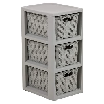 Branq Fiókos tároló 3x7 l szürke