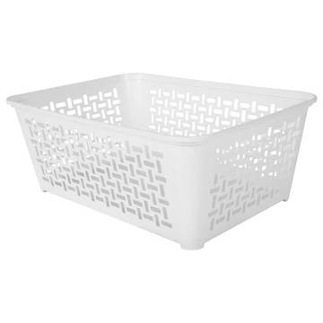 Domotti Domino tároló kosár 19x10 cm fehér