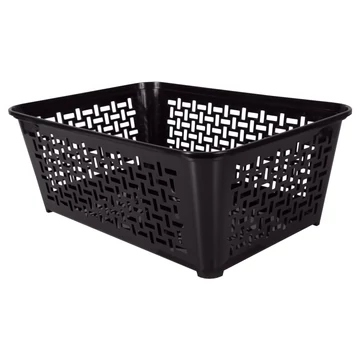 Domotti Domino tároló kosár 19x10 cm fekete