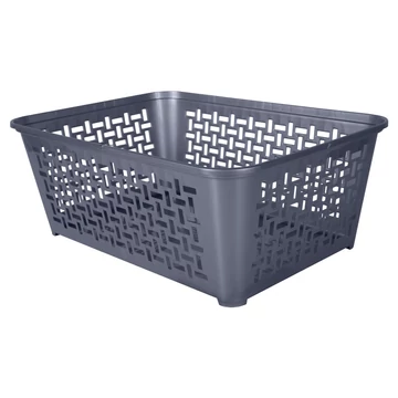 Domotti Domino tároló kosár 25x15 cm ezüst