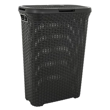 Curver Szennyestartó rattan hatású 40 l szürke