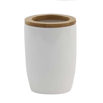 Jotta Lavado bambusz fogkefe tartó pohár fehér