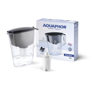 Aquaphor Standard Vízszűrő kancsó  2,5 l fekete  B15