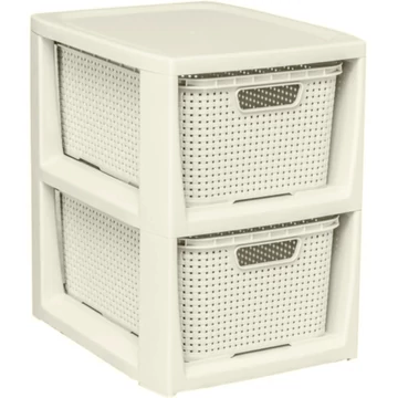 Branq Fiókos tároló 2x7 l fehér