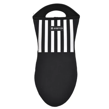 Ambition Ribs Neoprén Konyhai kesztyű fekete-csíkos