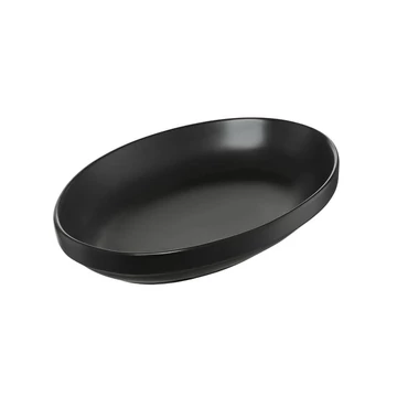 Ambition Salsa ovális tál 14x9.5 cm fekete