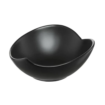Ambition Salsa tálka levélforma 15 cm fekete
