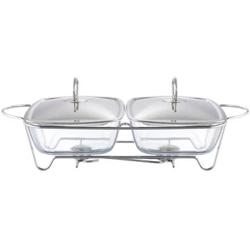 Ambition Helios hőálló sütőedény melegentartóval 2x2.5 l