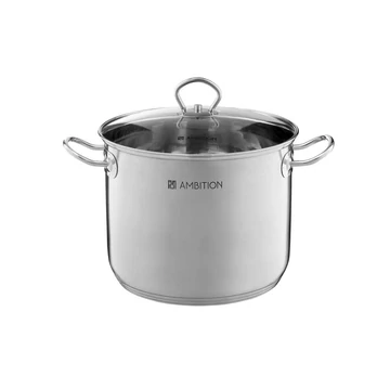 Ambition Acero fazék 36 cm/25 l üveg fedővel