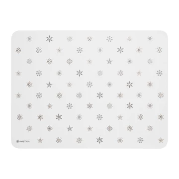 Ambition Art Deco Stars asztali alátét 40x30 cm kis hópelyhek