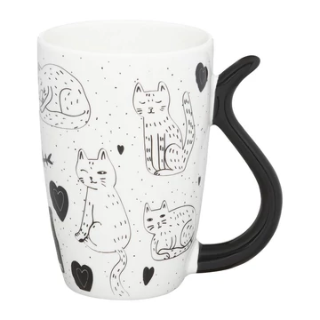 Ambition Black Cat bögre 380 ml cicák