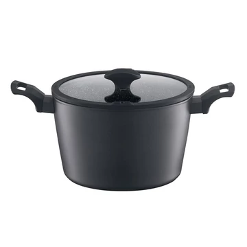 Ambition Antracyt magas fazék fedővel 24 cm/6 l