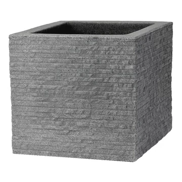 Patio Kubus négyzet alakú kerti kaspó 40x40x34 cm szürke