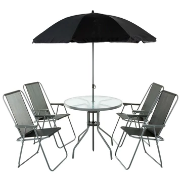 Patio Madura Kerti Bútor Garnitúra (4 Szék, Asztal, Napernyő)