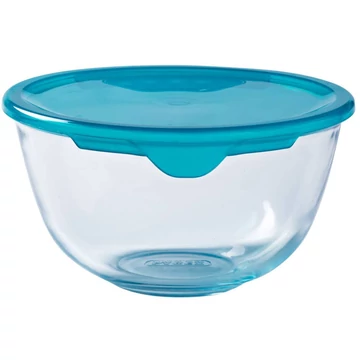 Pyrex Prep&amp;Store hőálló üvegtál műanyag tetővel 14 cm 0.5 l