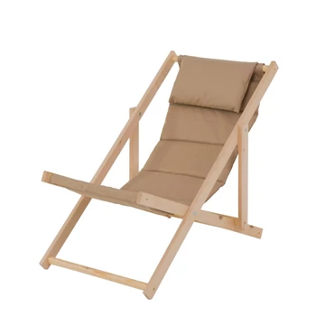 Patio Hampton Lux napozó szék 110x58x60 cm bézs