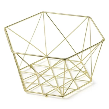 Ambition Decor gyümölcskosár 29 cm arany