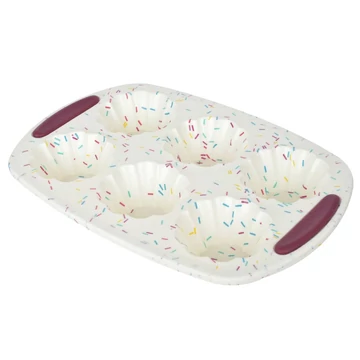 Ambition Felice muffin forma szilikon 30x20.5 cm krém merevítéssel