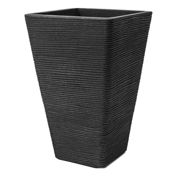 Patio Fokus négyzet alakú kerti kaspó 35x35x55 cm antracit