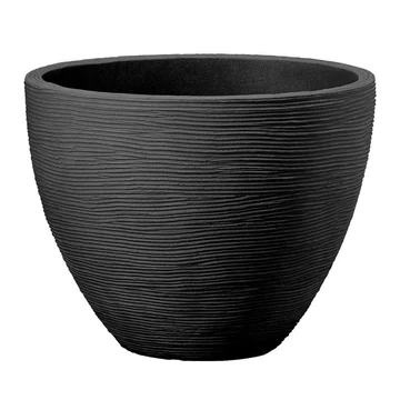 Patio Kubus kerek kerti kaspó 40x31 cm antracit