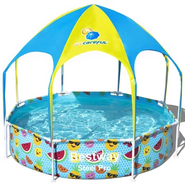 Bestway medence kerettel és tetővel 244x51 cm