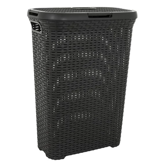 Curver Szennyestartó rattan hatású 40 l szürke