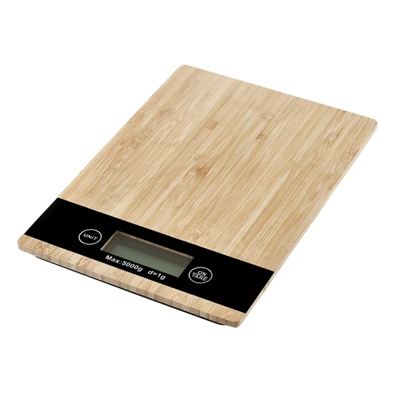 Ambition Natural bambusz konyhai mérleg négyszögletes
