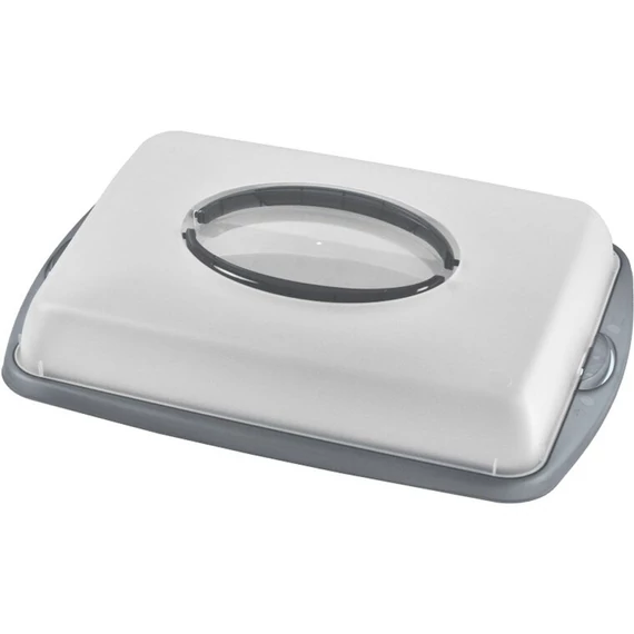 Domotti Dolce sütemény tároló 43x31x9 cm szürke