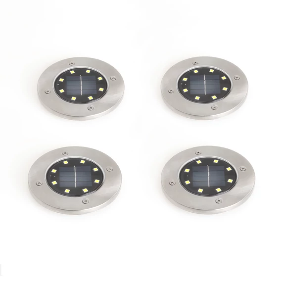 Patio napelemes kerti lámpa szett 12x12x13 cm 4 darab