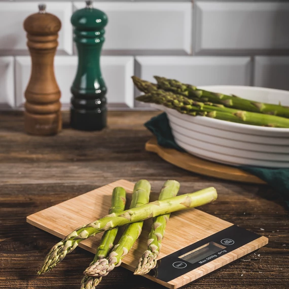 Ambition Natural bambusz konyhai mérleg négyszögletes