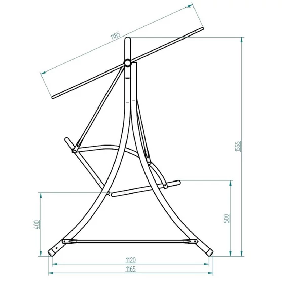 Patio Casablanca hintaágy csíkos