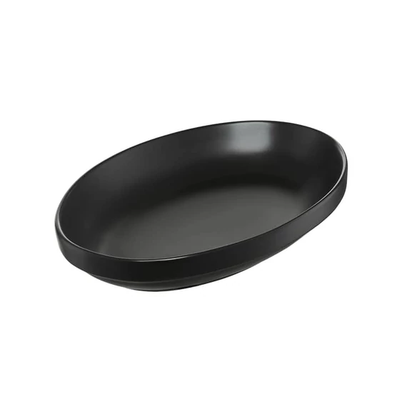 Ambition Salsa ovális tál 14x9.5 cm fekete