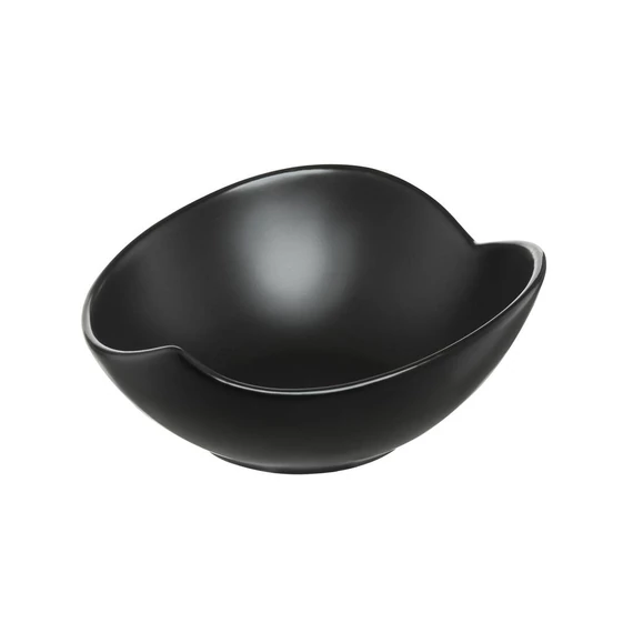 Ambition Salsa tálka levélforma 13 cm fekete
