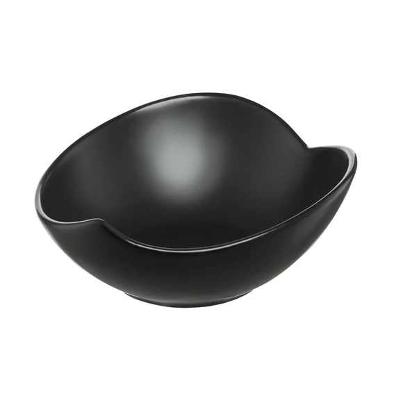 Ambition Salsa tálka levélforma 15 cm fekete