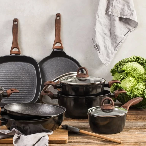 Ambition Darkwood nyeles lábas fedővel 16 cm