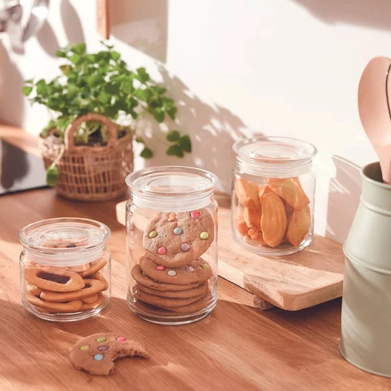 Luminarc Plano tároló üveg 750 ml zöld