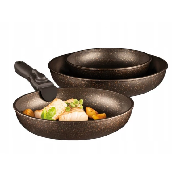 Ambition Gold serpenyő készlet levehető nyéllel 20/24/28 cm