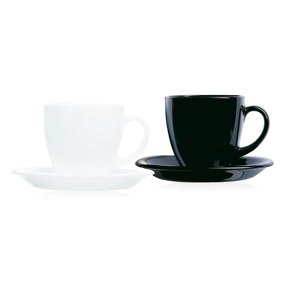 Luminarc Carine Black&White kávéskészlet 6 személyes