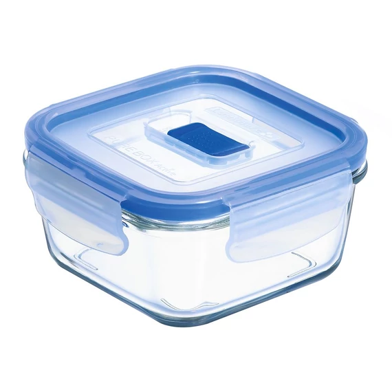 Luminarc Pure Box Active tároló műanyag tetővel 380 ml 10x10 cm