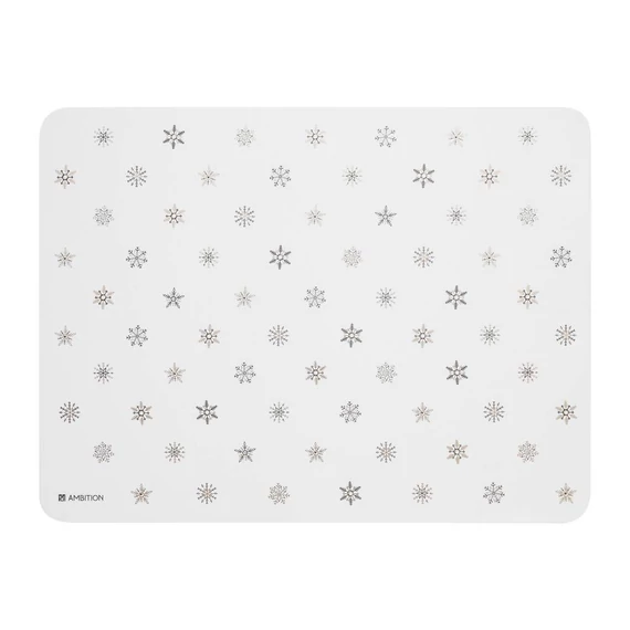 Ambition Art Deco Stars asztali alátét 40x30 cm kis hópelyhek