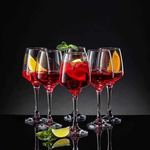 Ambition Sparkle borospohár szett 400 ml 6 darabos