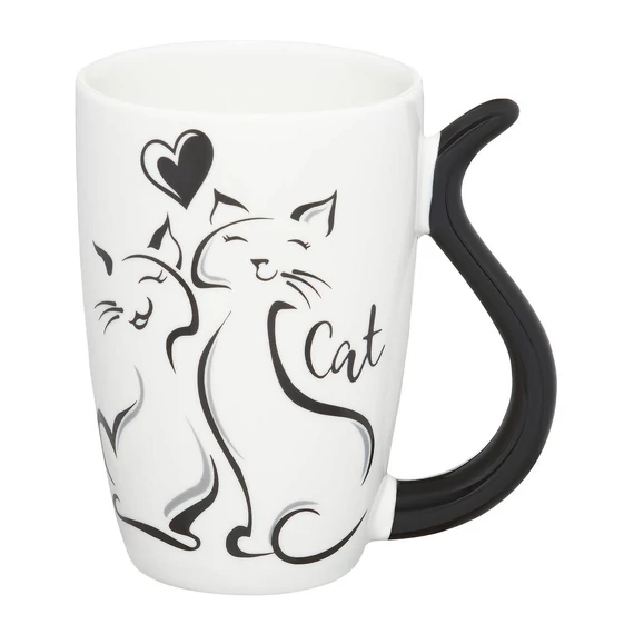 Ambition Black Cat bögre 380 ml cica pár