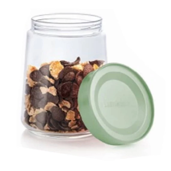 Luminarc Swing tároló üveg tetővel 700 ml zöld