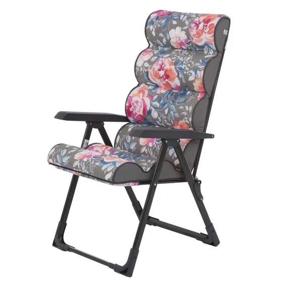 Patio Lepe összecsukható kerti szék szürke virágos