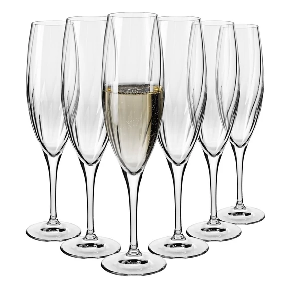 Krosno Optyk pezsgős pohárkészlet 200 ml 6 darabos