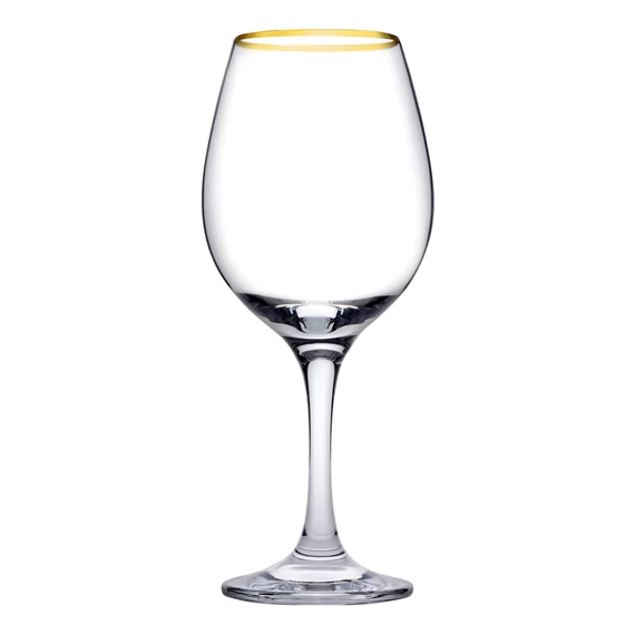 Pasabahce Amber borospohár szett 295 ml 6 darabos arany