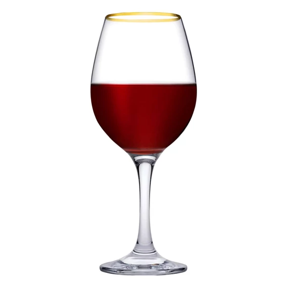 Pasabahce Amber borospohár szett 295 ml 6 darabos arany