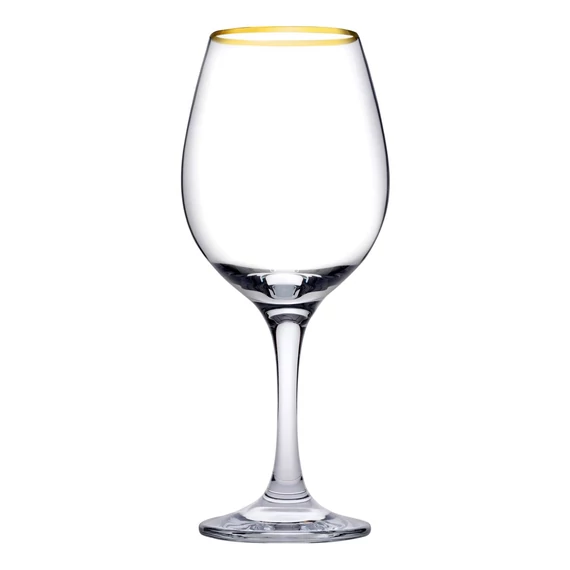 Pasabahce Amber borospohár szett 460 ml 6 darabos arany