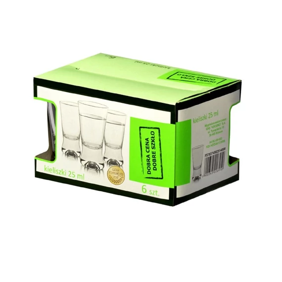Krosno Basic shotos pohárkészlet 25 ml 6 darabos