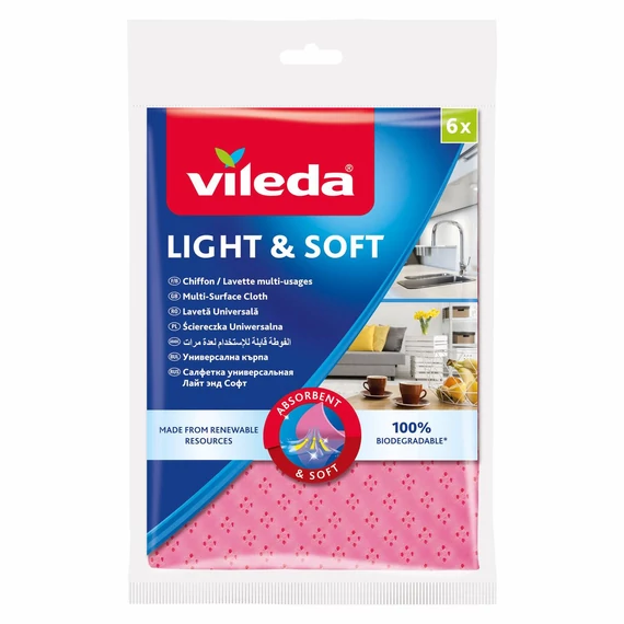 Vileda Light&Soft kendő 6 db